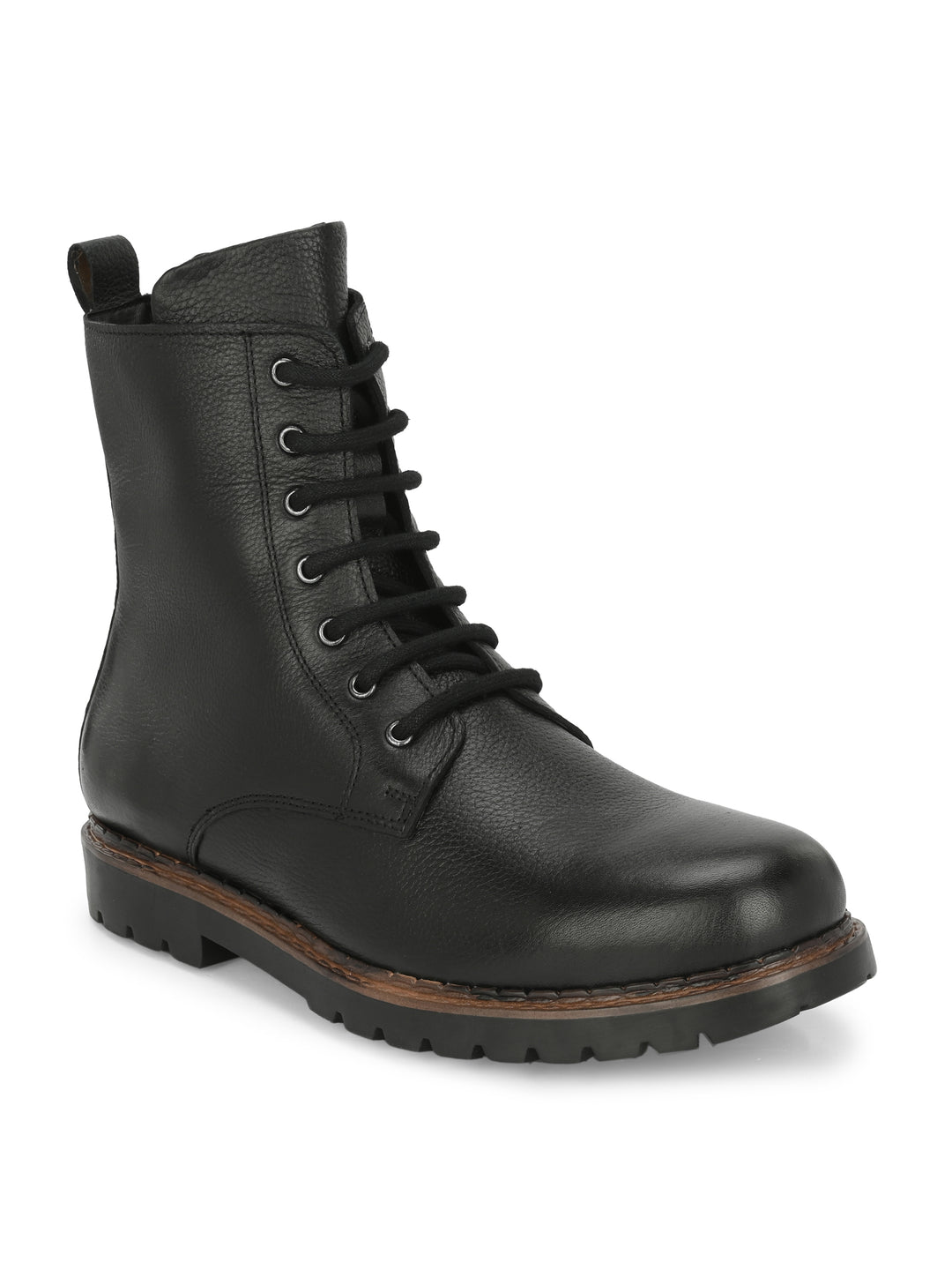 CARLO ROMANO BY WASAN SHOE GENUINE MILLED LEATHER MEN'S ANKLE BOOT