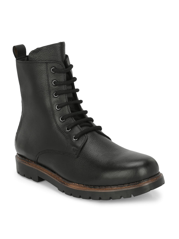 CARLO ROMANO BY WASAN SHOE GENUINE MILLED LEATHER MEN'S ANKLE BOOT
