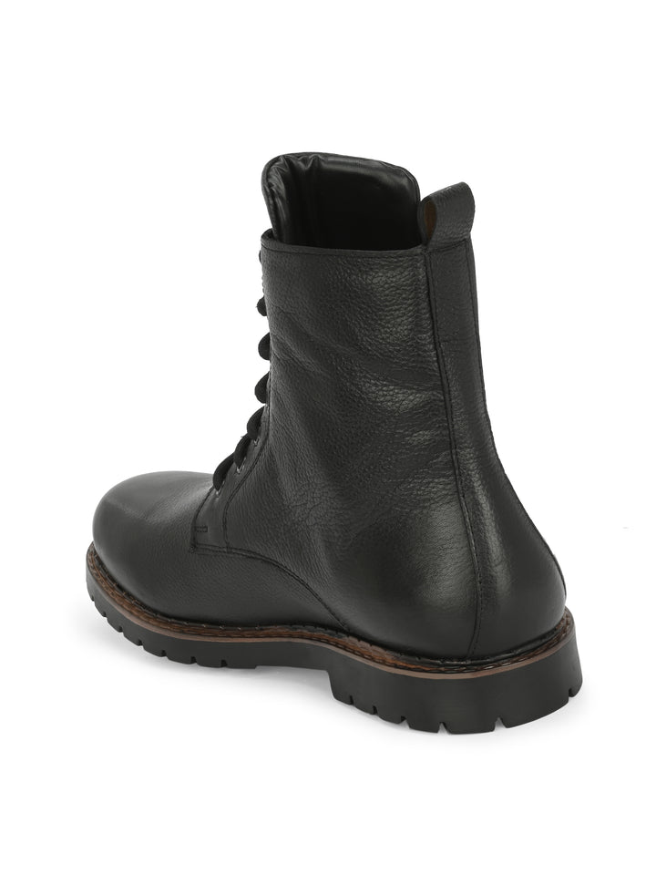 CARLO ROMANO BY WASAN SHOE GENUINE MILLED LEATHER MEN'S ANKLE BOOT