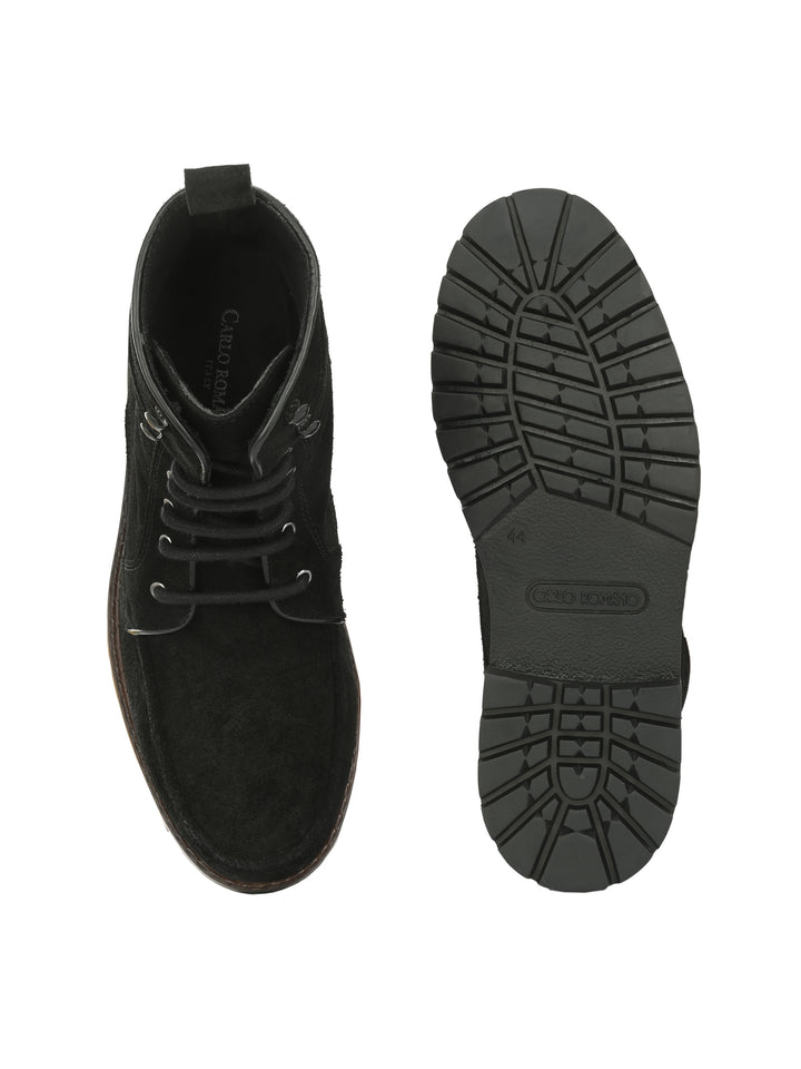 CARLO ROMANO BY WASAN SHOE GENUINE SUEDE LEATHER MEN'S ANKLE BOOT