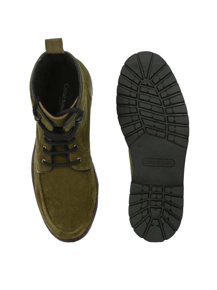 CARLO ROMANO BY WASAN SHOE GENUINE SUEDE LEATHER MEN'S ANKLE BOOT