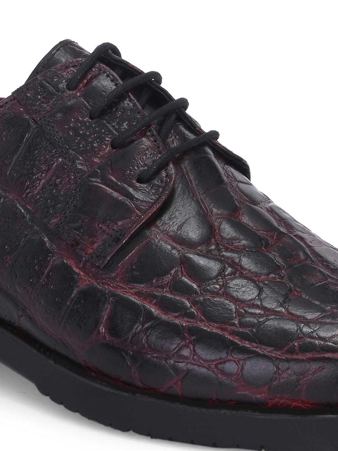 CARLO ROMANO BY WASAN  PREMIUM STYLISH CROCO PRINTED LEATHER SHOES FOR MEN