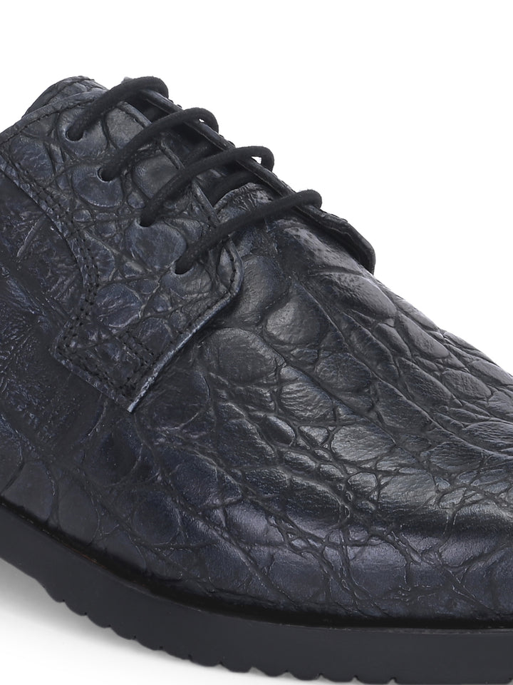 CARLO ROMANO BY WASAN  PREMIUM STYLISH CROCO PRINTED LEATHER SHOES FOR MEN