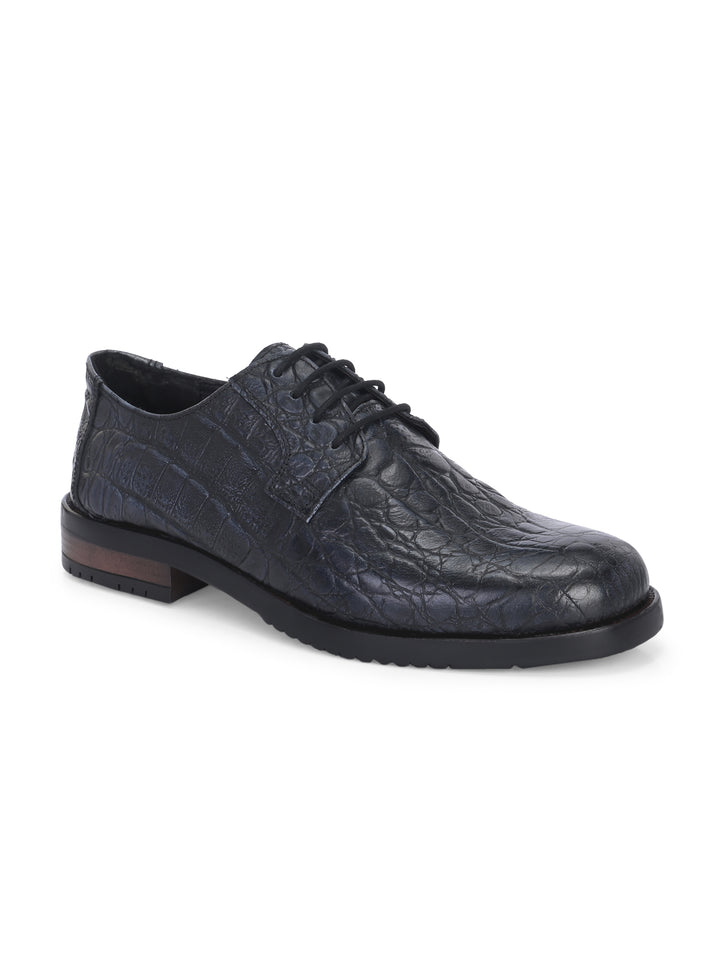 CARLO ROMANO BY WASAN  PREMIUM STYLISH CROCO PRINTED LEATHER SHOES FOR MEN