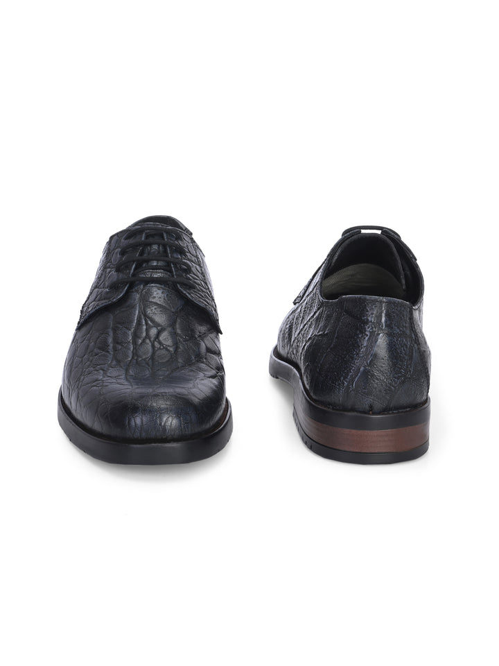 CARLO ROMANO BY WASAN  PREMIUM STYLISH CROCO PRINTED LEATHER SHOES FOR MEN