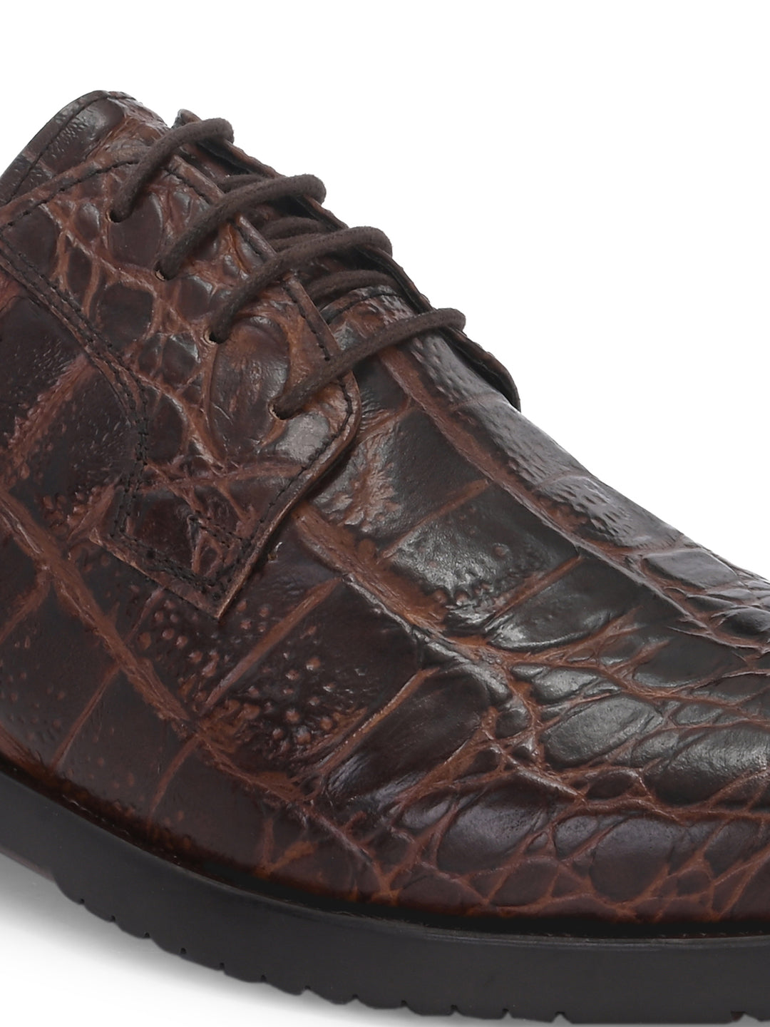 CARLO ROMANO BY WASAN  PREMIUM STYLISH CROCO PRINTED LEATHER SHOES FOR MEN