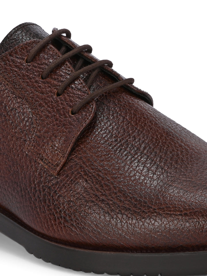 CARLO ROMANO BY WASAN TAN COLOR PREMIUM STYLISH GENUINE LEATHER SHOES FOR MEN