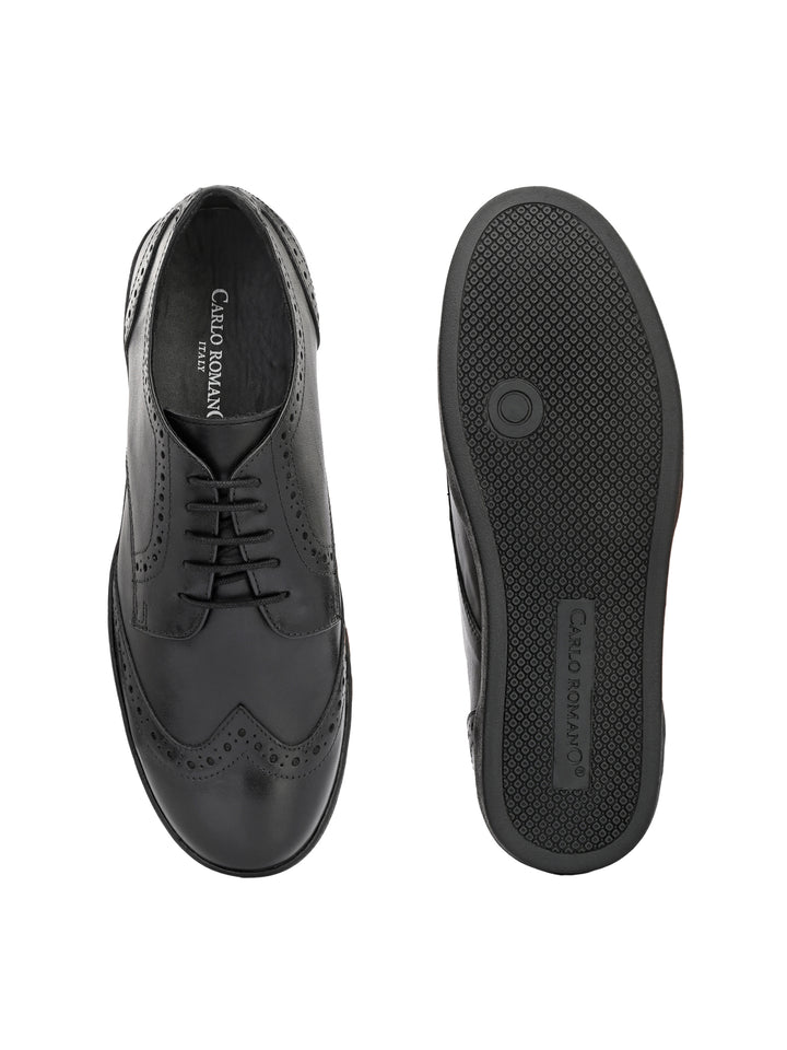 Men's Genuine Crust Leather Light Weight Comfortable Casual Sneakers Shoe / Carlo Goose Collection