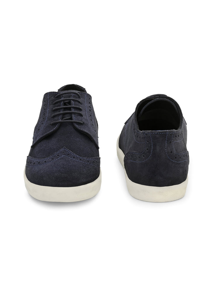 Men's Genuine Suede Leather Light Weight Comfortable Casual Sneakers Shoe / Carlo Goose Collection