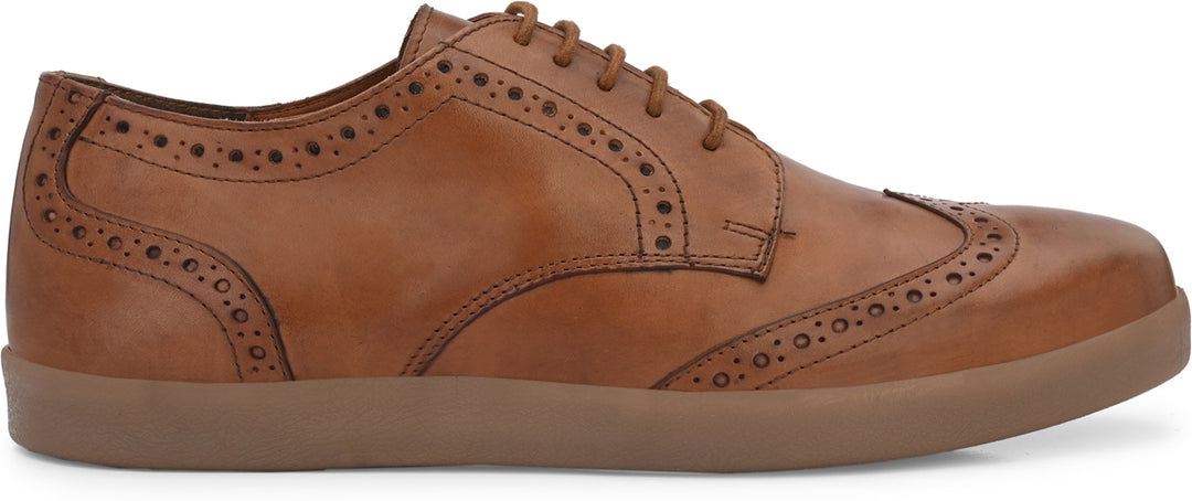 Men's Genuine Crust Leather Light Weight Comfortable Casual Sneakers Shoe / Carlo Goose Collection