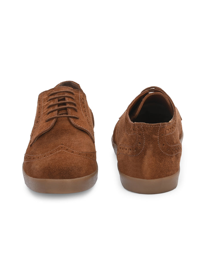 Men's Genuine Suede Leather Light Weight Comfortable Casual Sneakers Shoe / Carlo Goose Collection