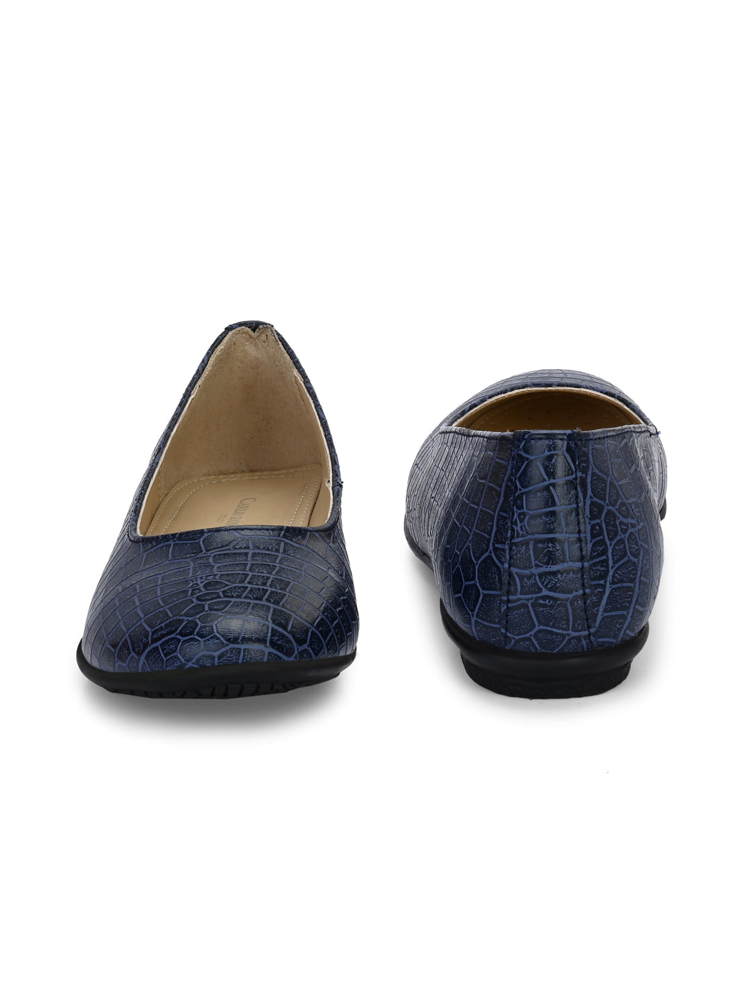 Women's Vegan Leather Croco Print Slip on Belly