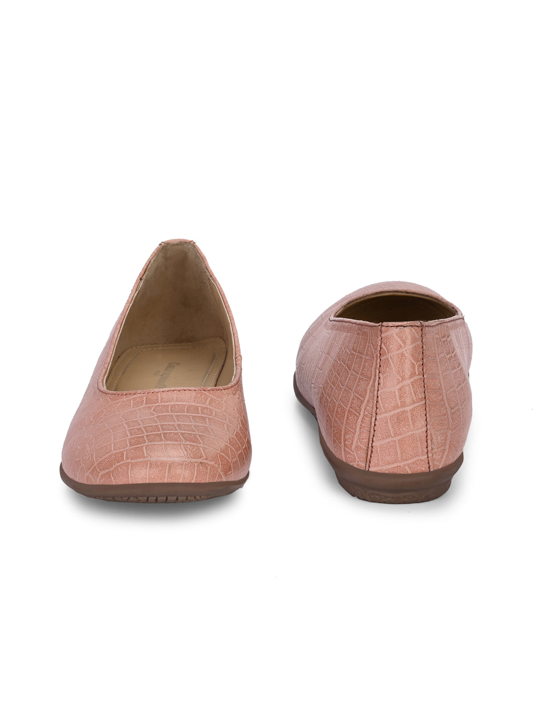 Women's Vegan Leather Croco Print Slip on Belly