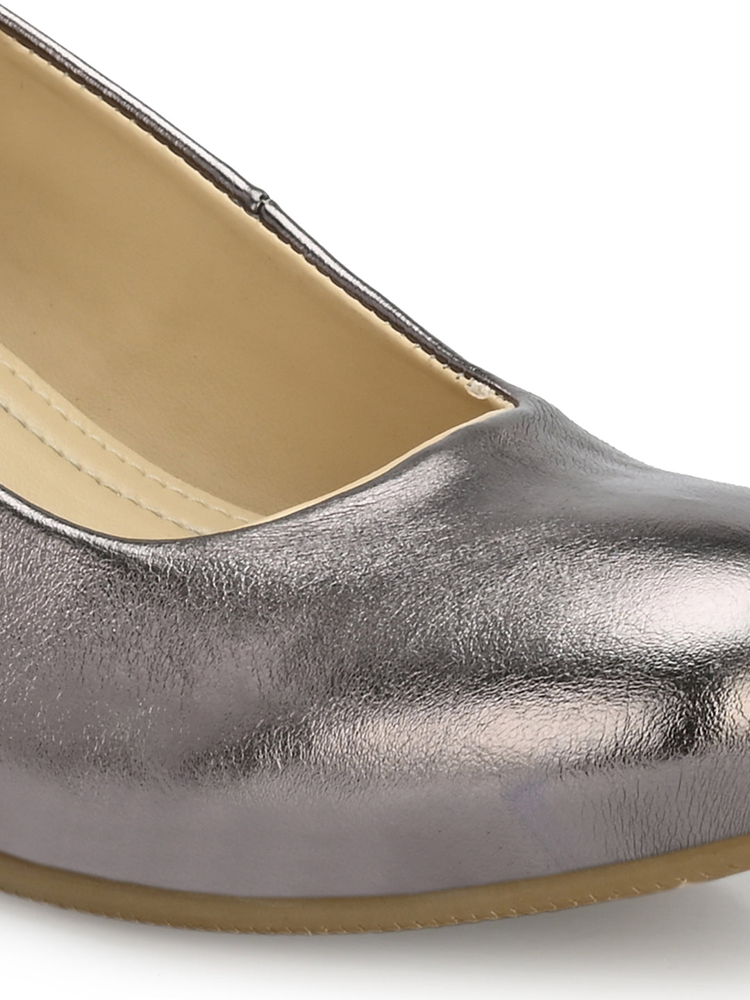 Women's  Vegan Leather Slip Belly With Heels