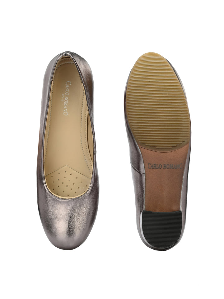 Women's  Vegan Leather Slip Belly With Heels