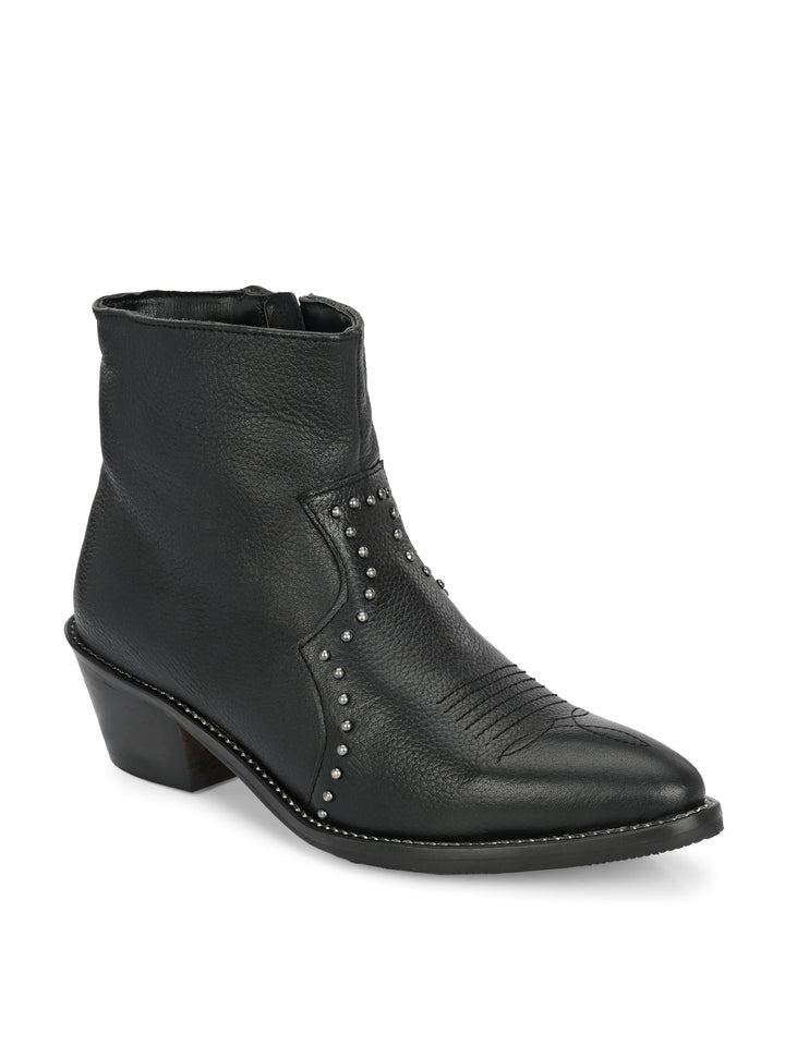 CARLO ROMANO BY WASAN BLACK ANKLE BOOT FOR  WOMEN