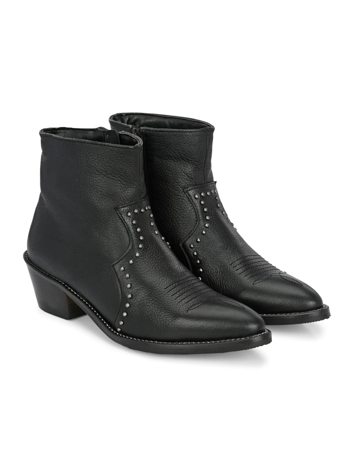 CARLO ROMANO BY WASAN BLACK ANKLE BOOT FOR  WOMEN