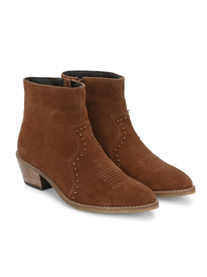 CARLO ROMANO BY WASAN SUEDE ANKLE BOOT FOR  WOMEN