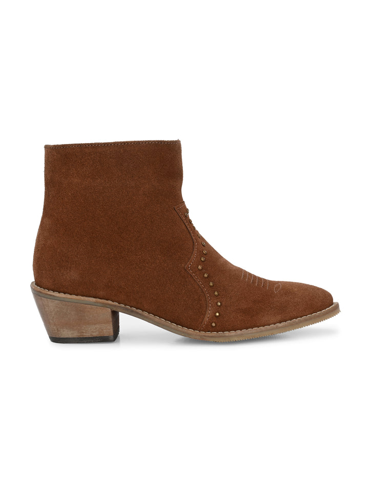 CARLO ROMANO BY WASAN SUEDE ANKLE BOOT FOR  WOMEN
