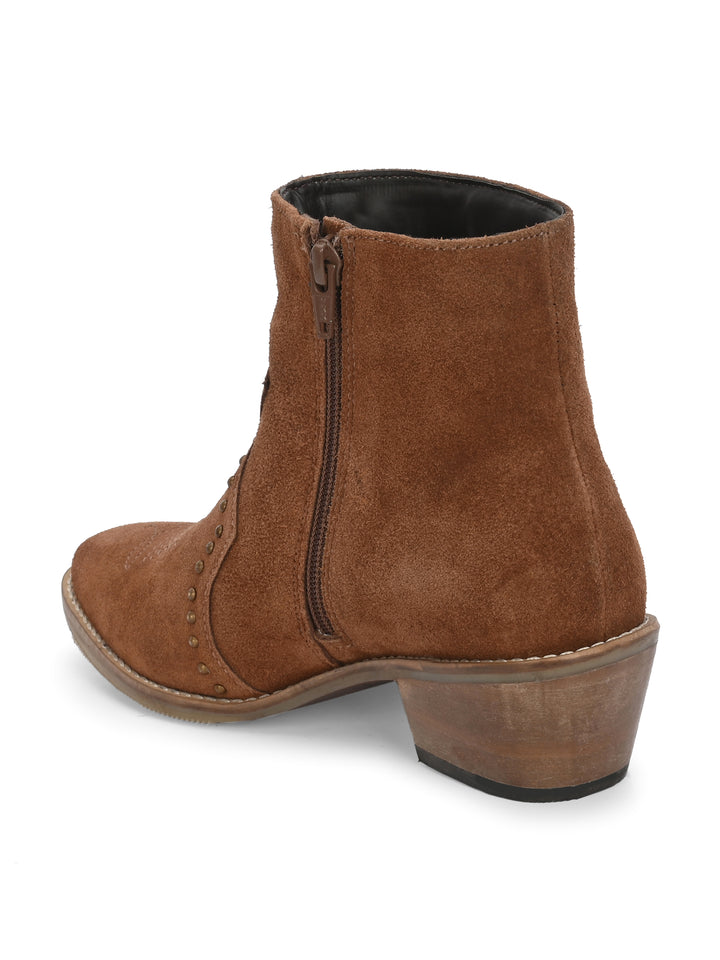 CARLO ROMANO BY WASAN SUEDE ANKLE BOOT FOR  WOMEN