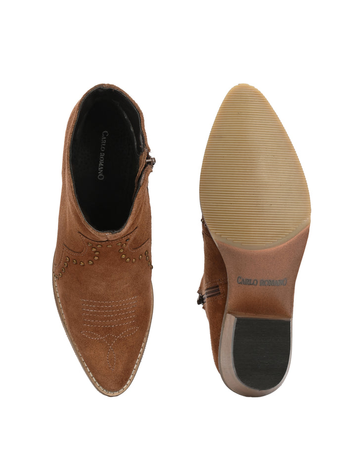 CARLO ROMANO BY WASAN SUEDE ANKLE BOOT FOR  WOMEN