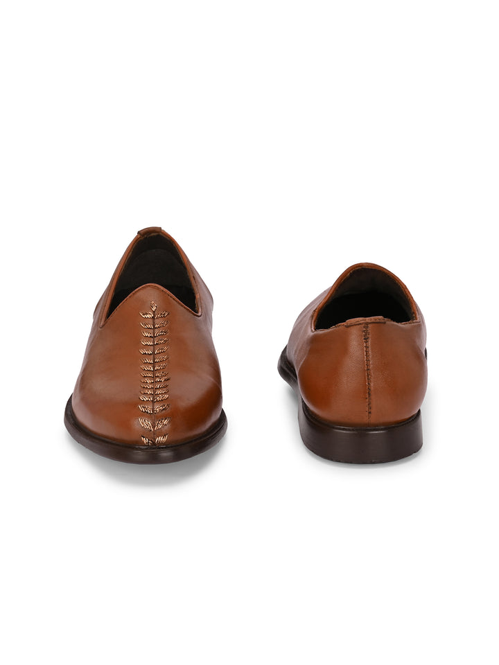 CARLO ROMANO GENUINE LEATHER EMBROIDERY NAGRA MEN SHOES FOR WEDDING