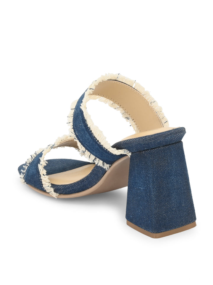 Women's Vegan Leather Light Weight Stylish High Heel Sandal