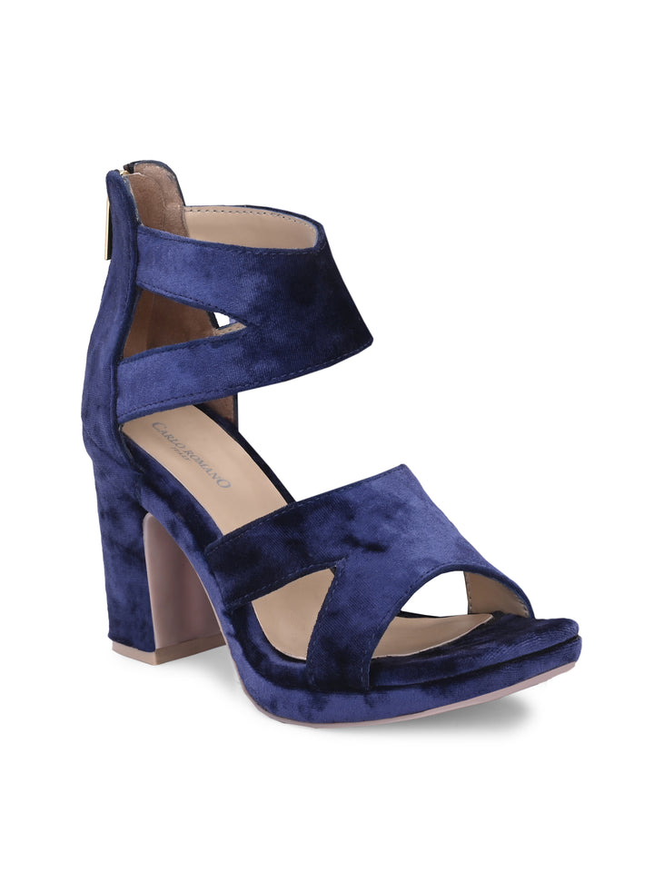 Women's Italian Vegan Leather Light Weight Stylish High Heel Sandal