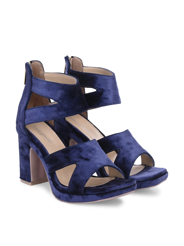 Women's Italian Vegan Leather Light Weight Stylish High Heel Sandal