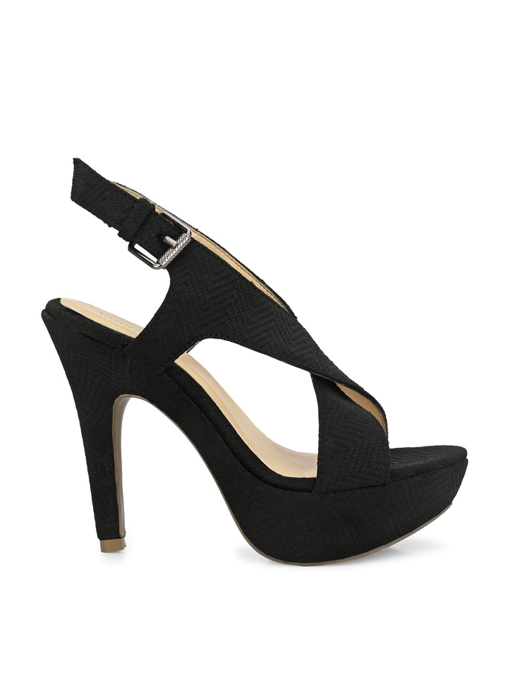 WOMEN'S VEGAN LEATHER  STYLISH HIGH HEEL SANDAL