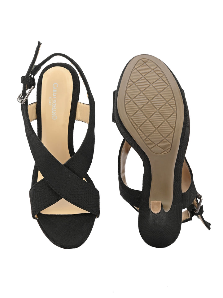 WOMEN'S VEGAN LEATHER  STYLISH HIGH HEEL SANDAL