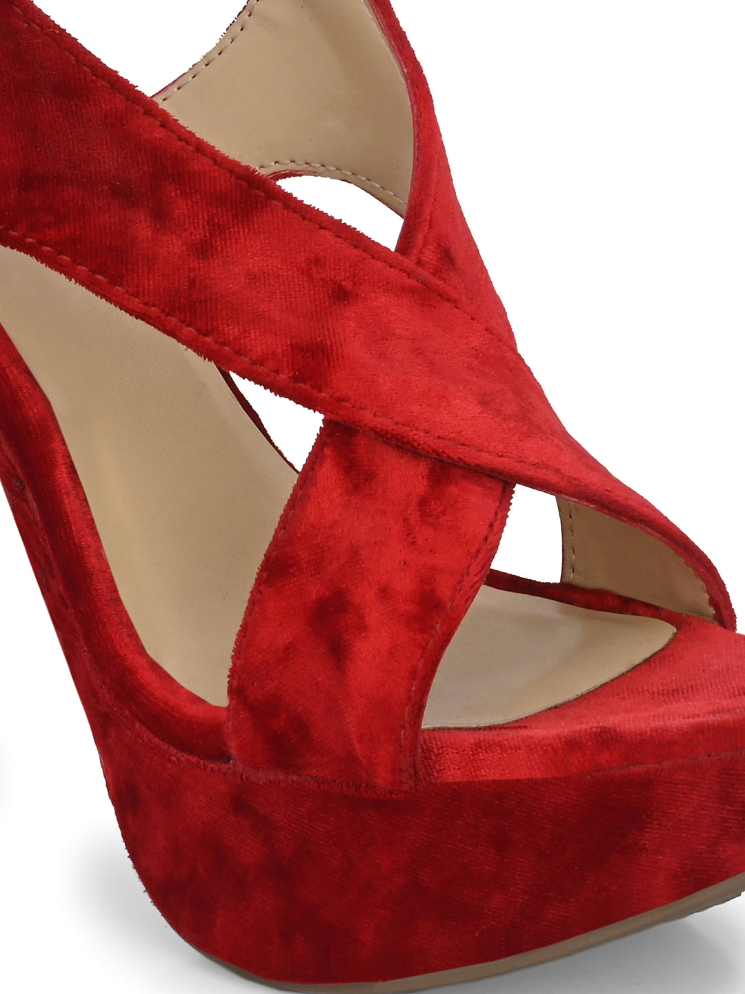 WOMEN'S VEGAN LEATHER  STYLISH HIGH HEEL SANDAL