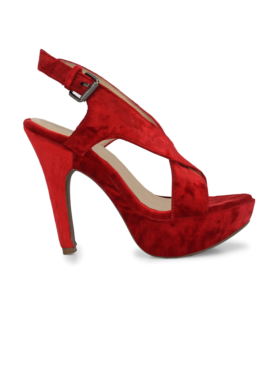 WOMEN'S VEGAN LEATHER  STYLISH HIGH HEEL SANDAL