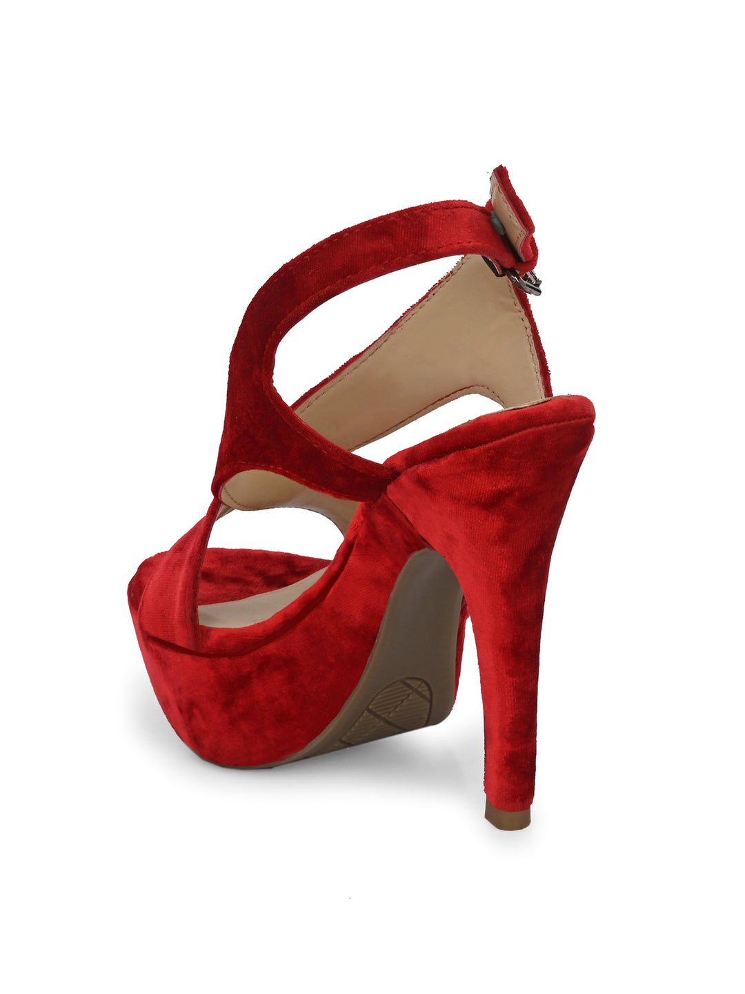 WOMEN'S VEGAN LEATHER  STYLISH HIGH HEEL SANDAL