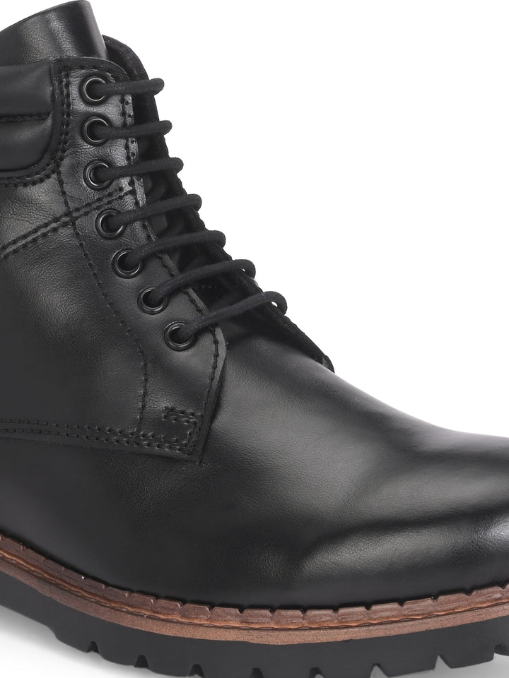 CARLO ROMANO BY WASAN VEGAN LEATHER LACE UP ANKLE BOOT FOR MEN