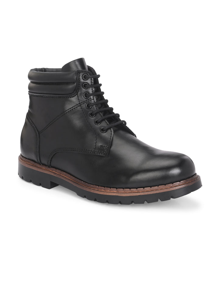 CARLO ROMANO BY WASAN VEGAN LEATHER LACE UP ANKLE BOOT FOR MEN