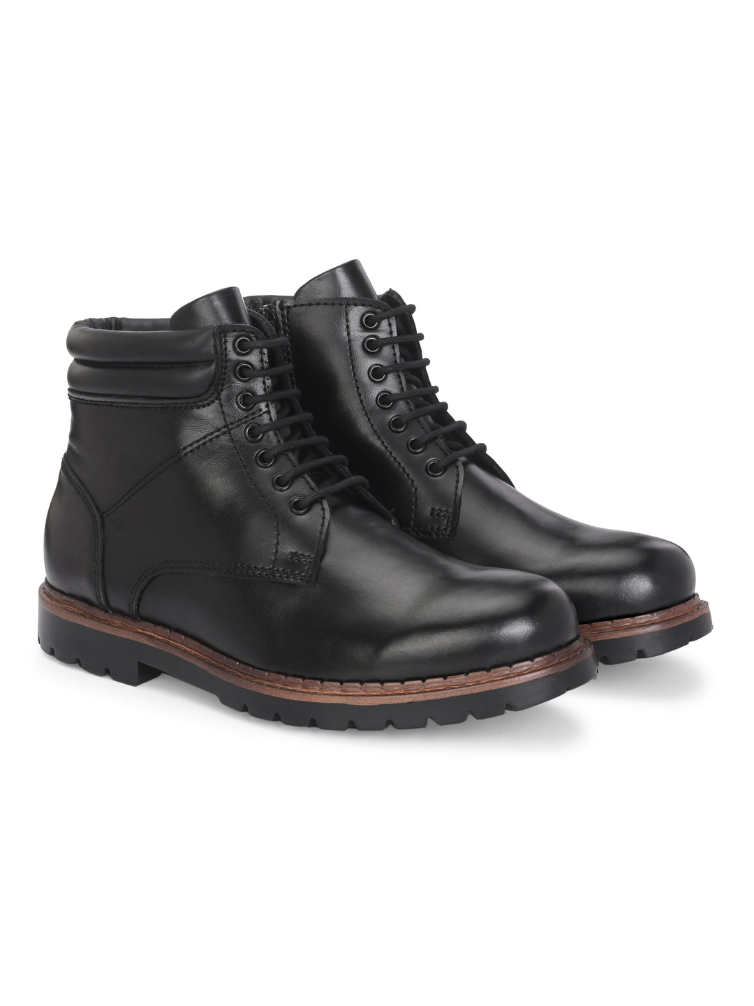 CARLO ROMANO BY WASAN VEGAN LEATHER LACE UP ANKLE BOOT FOR MEN