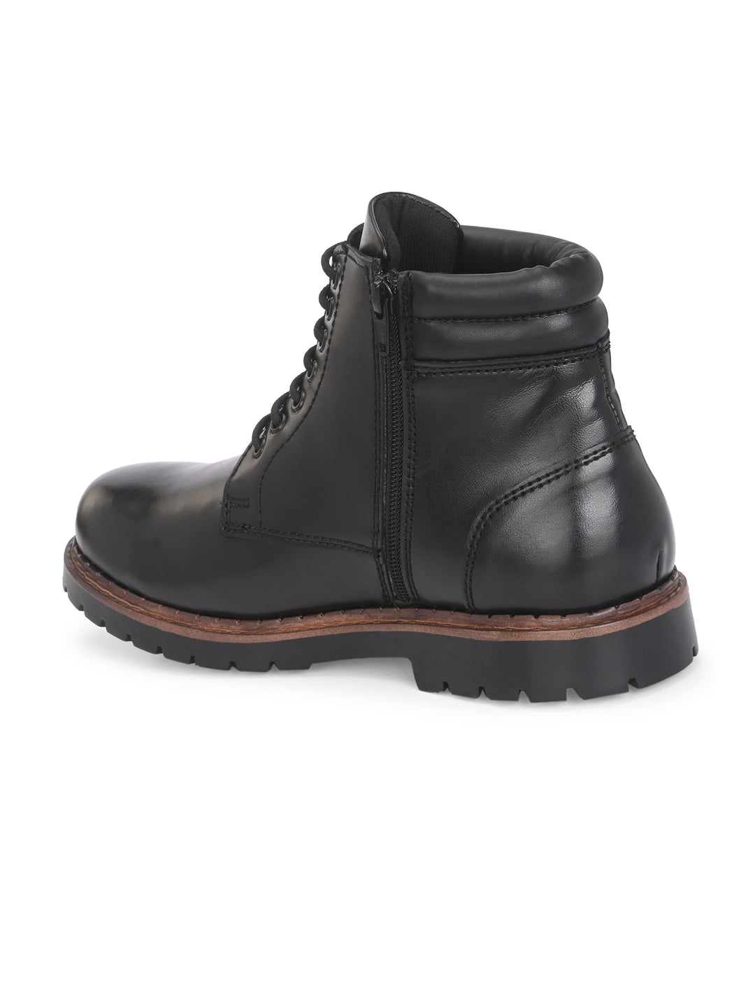 CARLO ROMANO BY WASAN VEGAN LEATHER LACE UP ANKLE BOOT FOR MEN