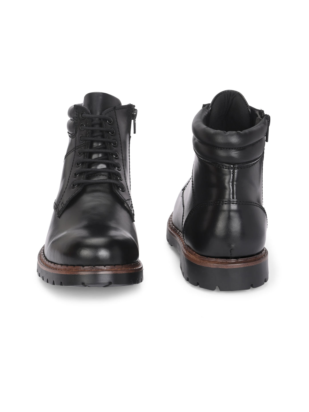 CARLO ROMANO BY WASAN VEGAN LEATHER LACE UP ANKLE BOOT FOR MEN