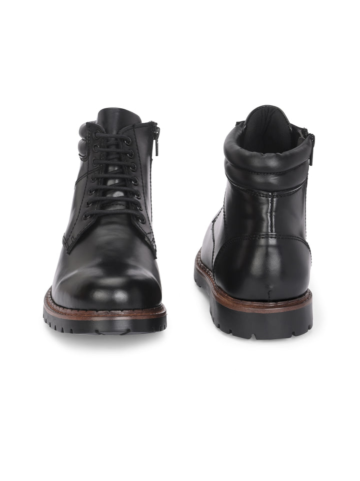 CARLO ROMANO BY WASAN VEGAN LEATHER LACE UP ANKLE BOOT FOR MEN