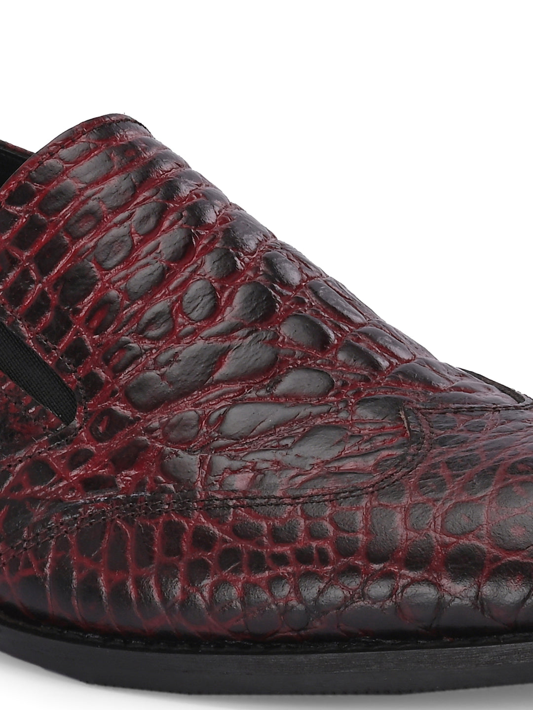 CARLO ROMANO TAN COLOR ITALIAN CROCODILE PRINTED LEATHER MOCCASIN SLIPON SHOE FOR MEN