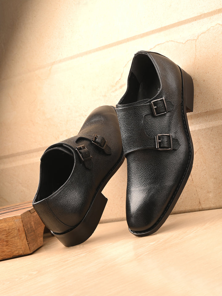 CARLO ROMANO BY WASAN GENUINE LEATHER MONK STRAP SHOES FOR MEN