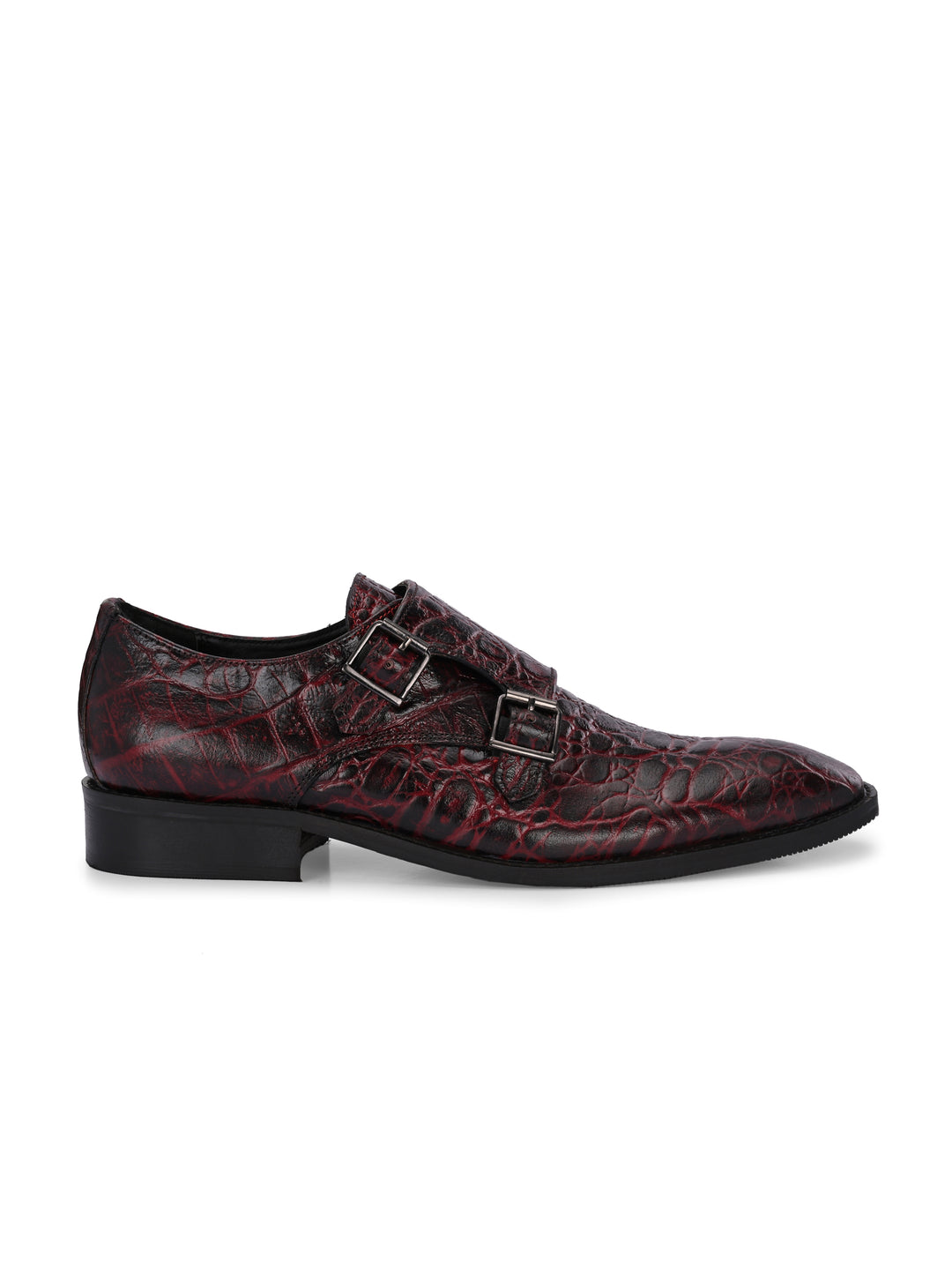 CARLO ROMANO PREMIUM RANGE ITALIAN CROCODILE PRINTED LEATHER MONK SHOE FOR MEN