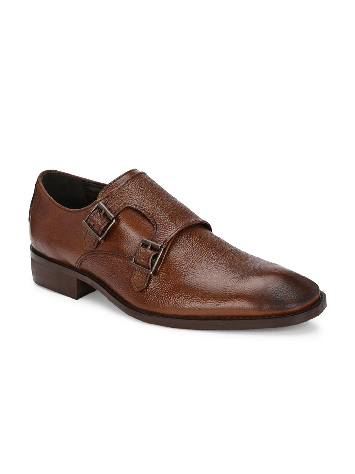 CARLO ROMANO BY WASAN GENUINE LEATHER MONK STRAP SHOES FOR MEN