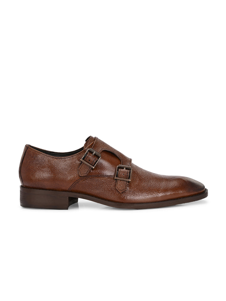 CARLO ROMANO BY WASAN GENUINE LEATHER MONK STRAP SHOES FOR MEN