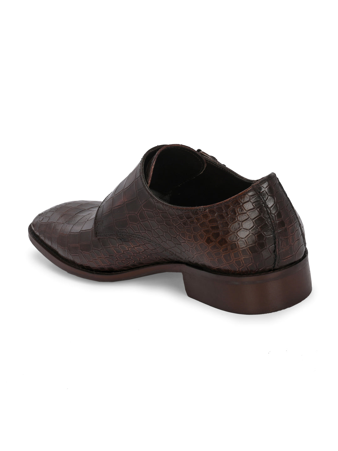 CARLO ROMANO PREMIUM RANGE ITALIAN CROCODILE PRINTED LEATHER MONK SHOE FOR MEN