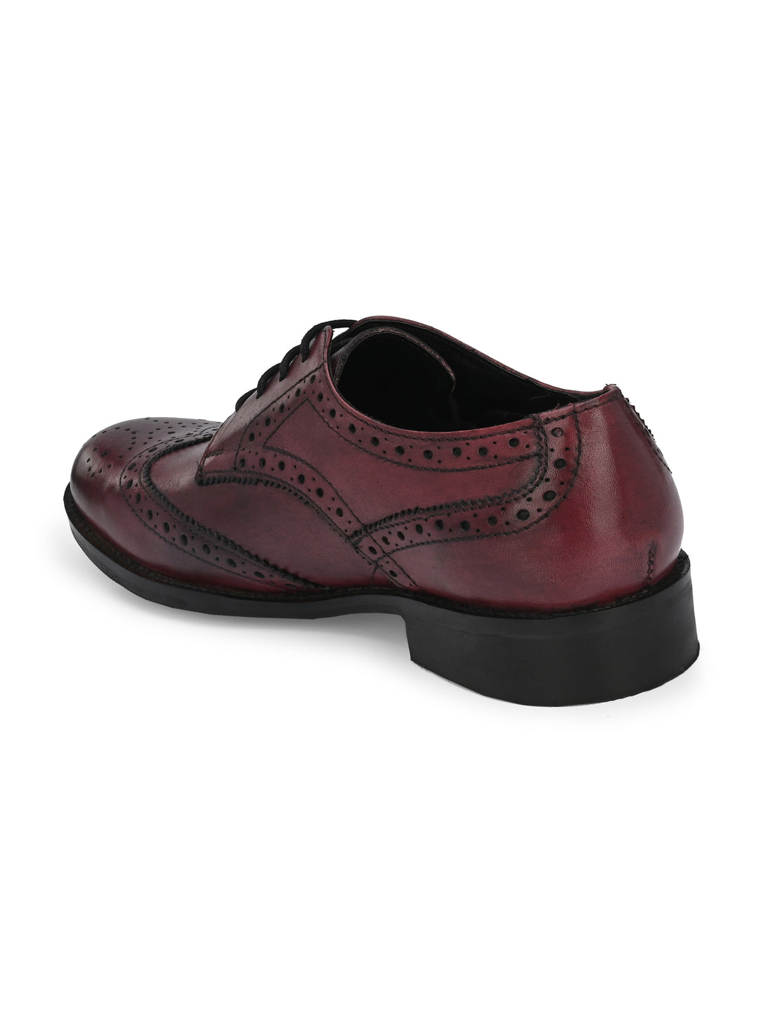 Men's Burnish Leather Formal Brogue Shoe