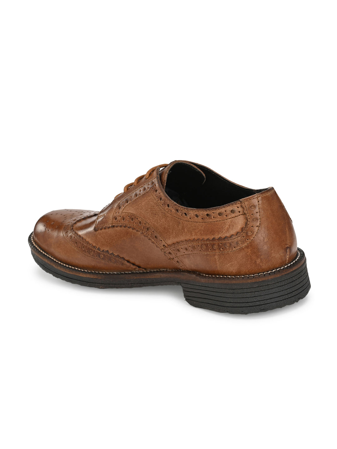 Men's Burnish Leather Formal Brogue Shoe