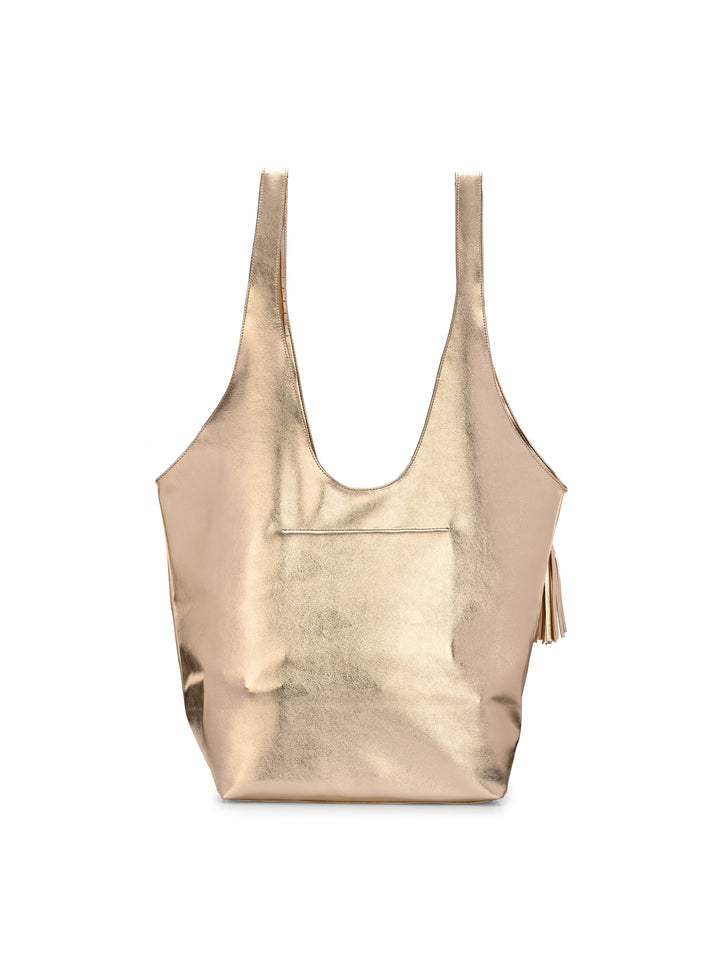 Carlo Romano By Wasan Gold color Stylish & Functional Accessory Premium Vegan Leather Hand Bags For Women