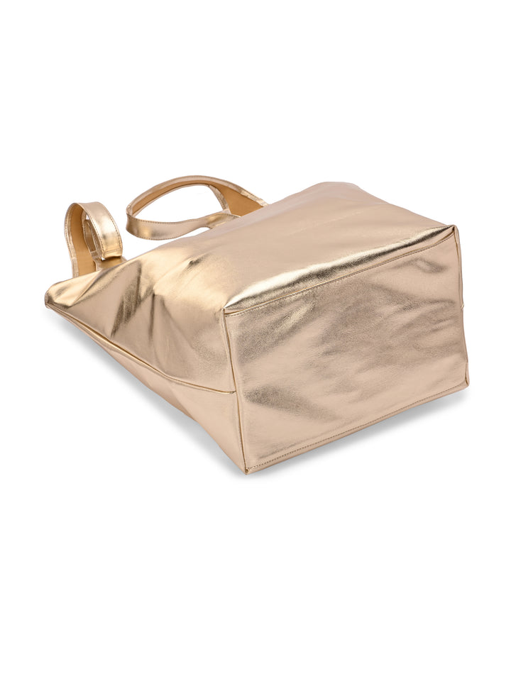 Carlo Romano By Wasan Gold color Stylish & Functional Accessory Premium Vegan Leather Hand Bags For Women